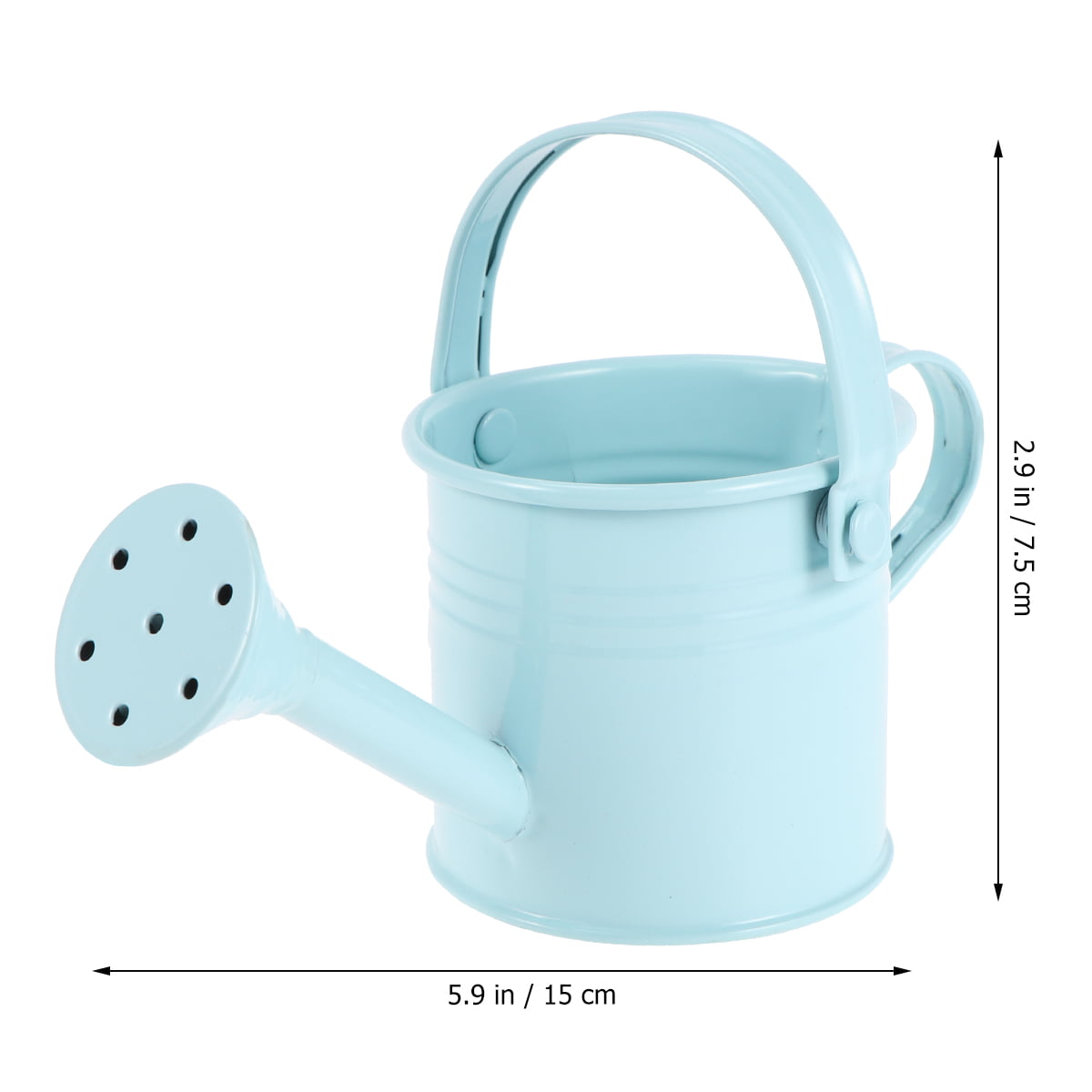 TINKSKY 5pcs Creative Watering Tin Simple Watering Pot Durable Iron Sprinkling Kettle Portable Can for Plants Flower (Mixed Style)