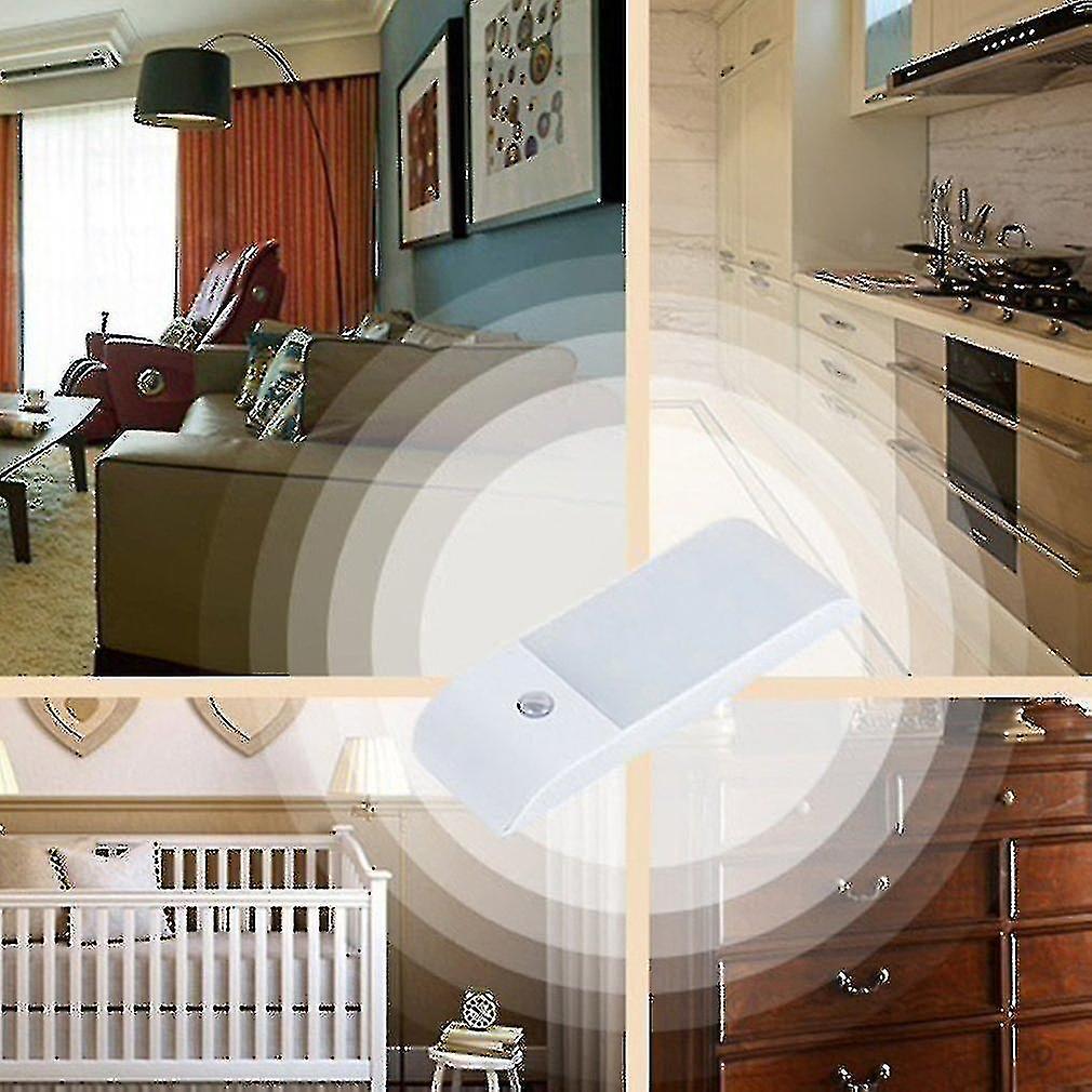 12 Led Night Light Pir Motion Sensor Wireless Usb Rechargeable Night Lamp For Kitchen Under Cabinet