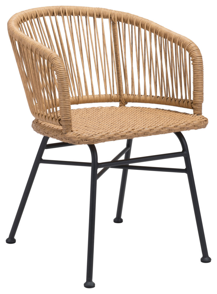 Zaragoza Dining Chair (Set of 2) Natural   Tropical   Outdoor Dining Chairs   by Sideboards and Things  Houzz