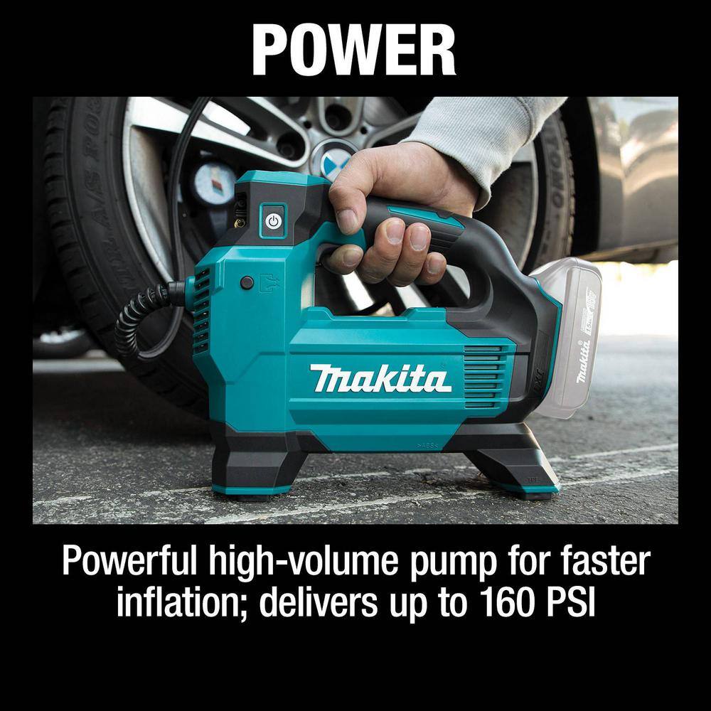 Makita 18V LXT Lithium-Ion Cordless Electric High-Pressure Portable Inflator (Tool Only) DMP181ZX