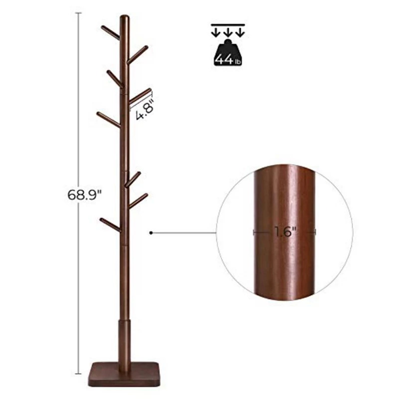 Coat Rack Walnut Color