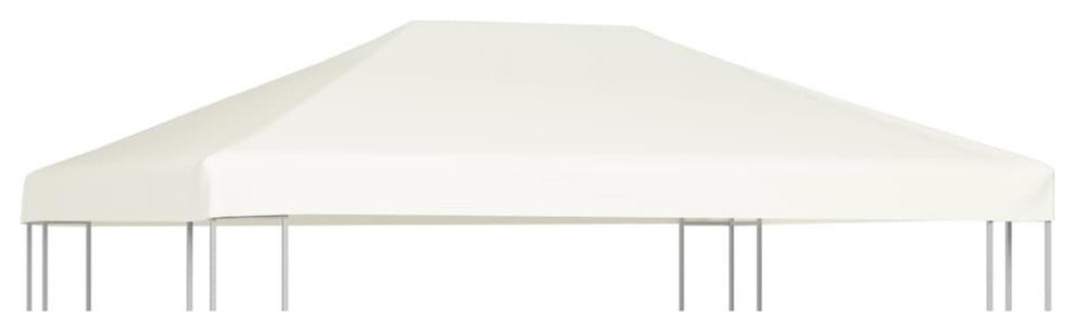 vidaXL Gazebo Top Cover 0.68lb/m² 157.5x118.1 Cream White  44783   Contemporary   Gazebos   by BisonOffice  Houzz