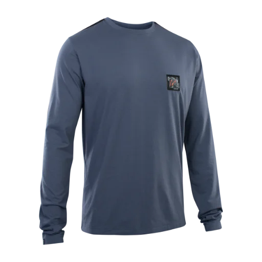 ION Seek Amp Long Sleeve MTB Jersey - Storm Blue