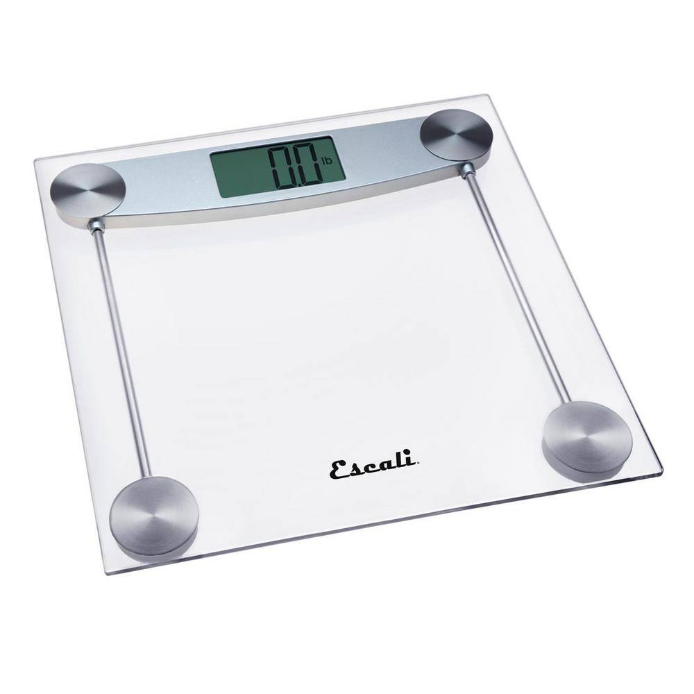 Escali Digital Clear Glass Bathroom Scale E184