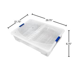 Modern Homes 21-Gal. 80 Liters Storage Box in Clear 22120