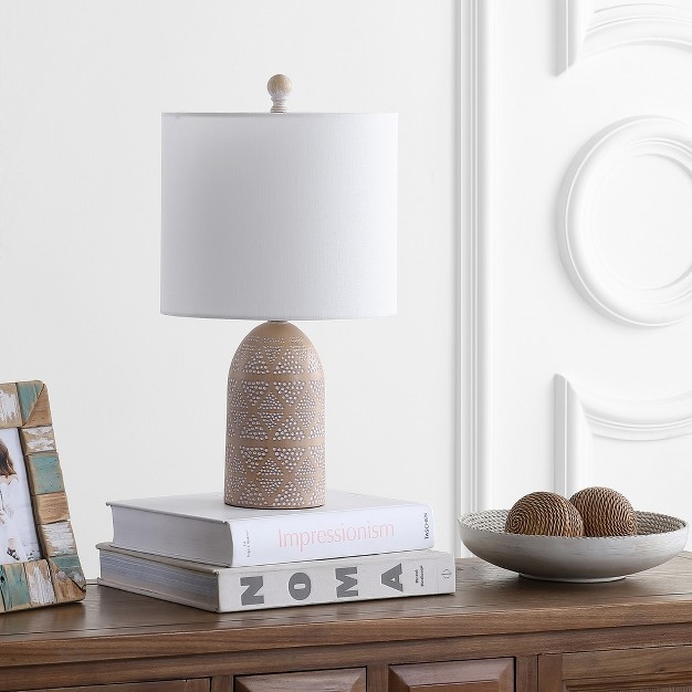 Nava Table Lamp Brown Safavieh