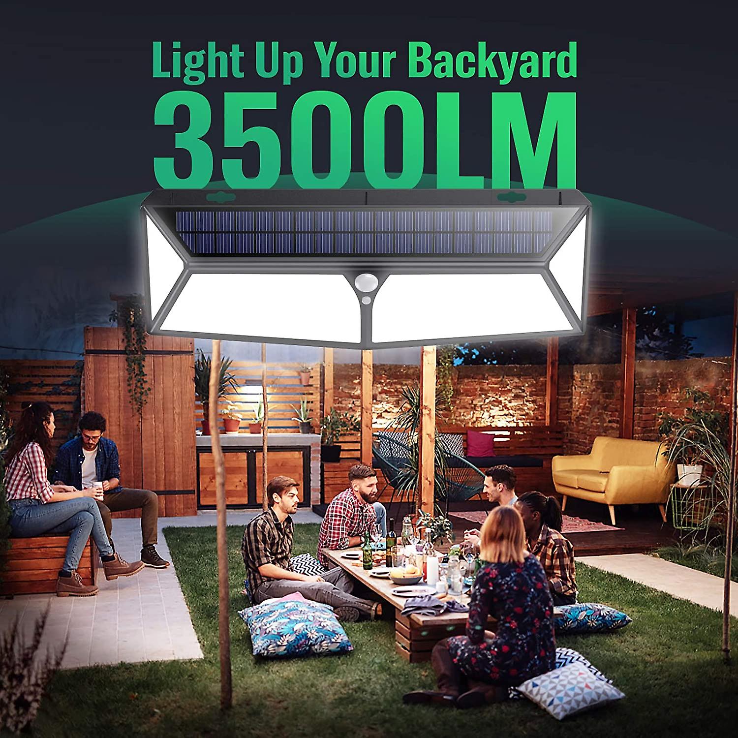 430 Led Solar Light Outdoorpowerful Lighting - 3500lm - 270 Anglemotion Sensor Outdoor Solar Light Wireless Spotlight Waterproof Security Solar Light