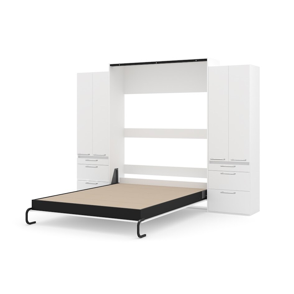 Designer Murphy Bed with Double Storage Units