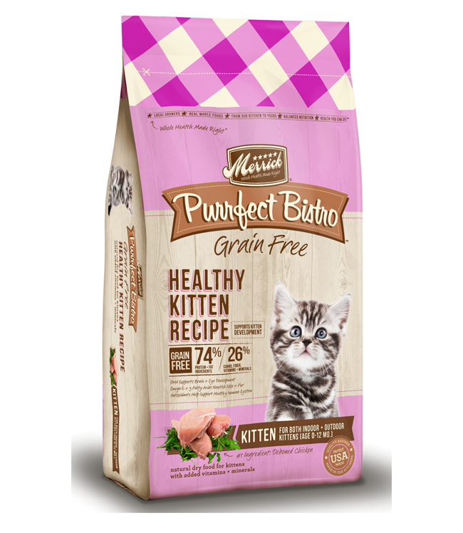 Merrick Purrfect Bistro Grain Free Healthy Kitten Recipe Dry Cat Food