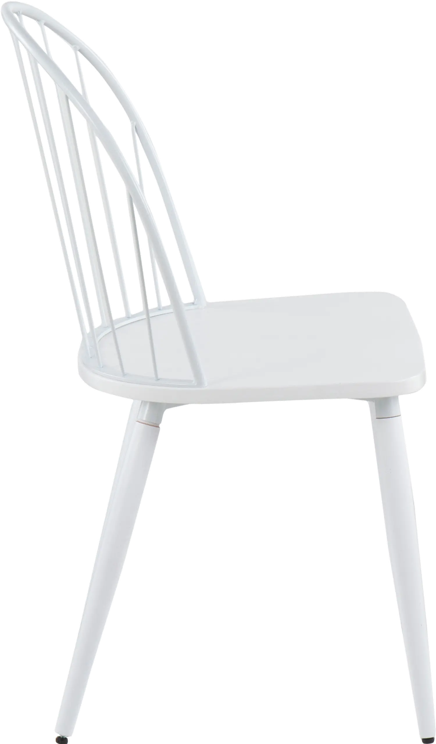 Riley White High Back Dining Chair， Set of 2