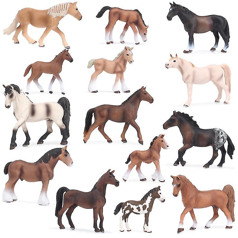 1pcs (american Riding Horse) Simulated Solid Animal Model/children's Toy Decoration， Children's Day Gift