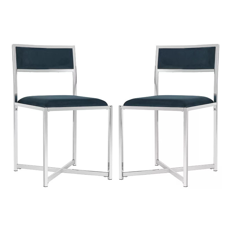 Safavieh Menken Chrome Side Chair