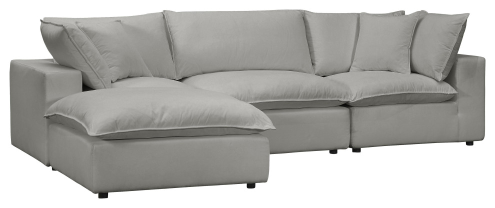 Cali Slate Modular 4 Piece Sectional   Transitional   Sectional Sofas   by First of a Kind USA Inc  Houzz