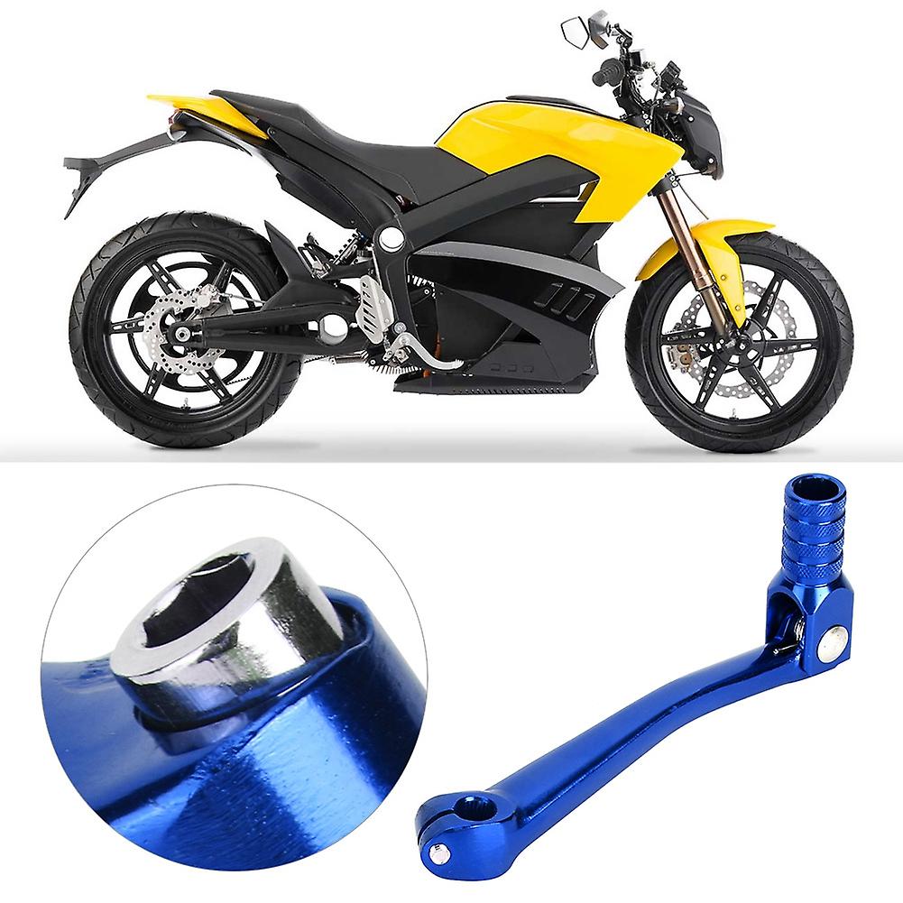 Universal Motorbike Modification Accessory Cnc Aluminum Alloy Gear Shift Lever (blue)