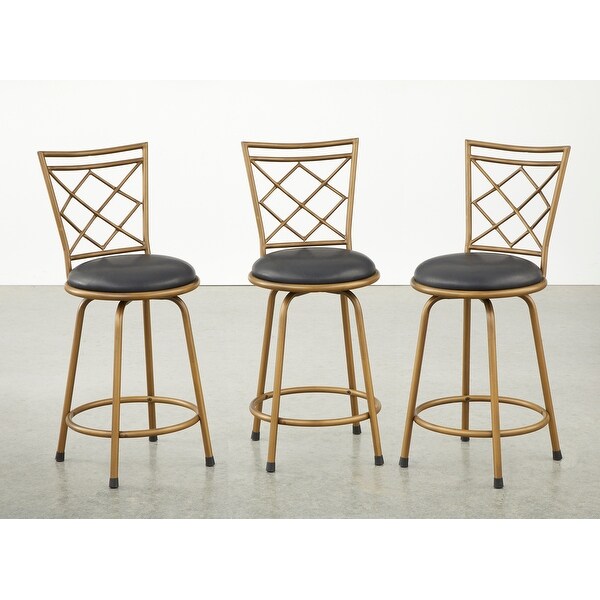 Simple Living Alyssa Adjustable Height Swivel Stools (Set of 3)