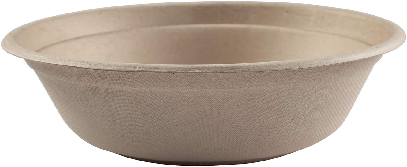 CiboWares 32 oz Disposable Bowls， Made from Molded Fiber， Case of 300