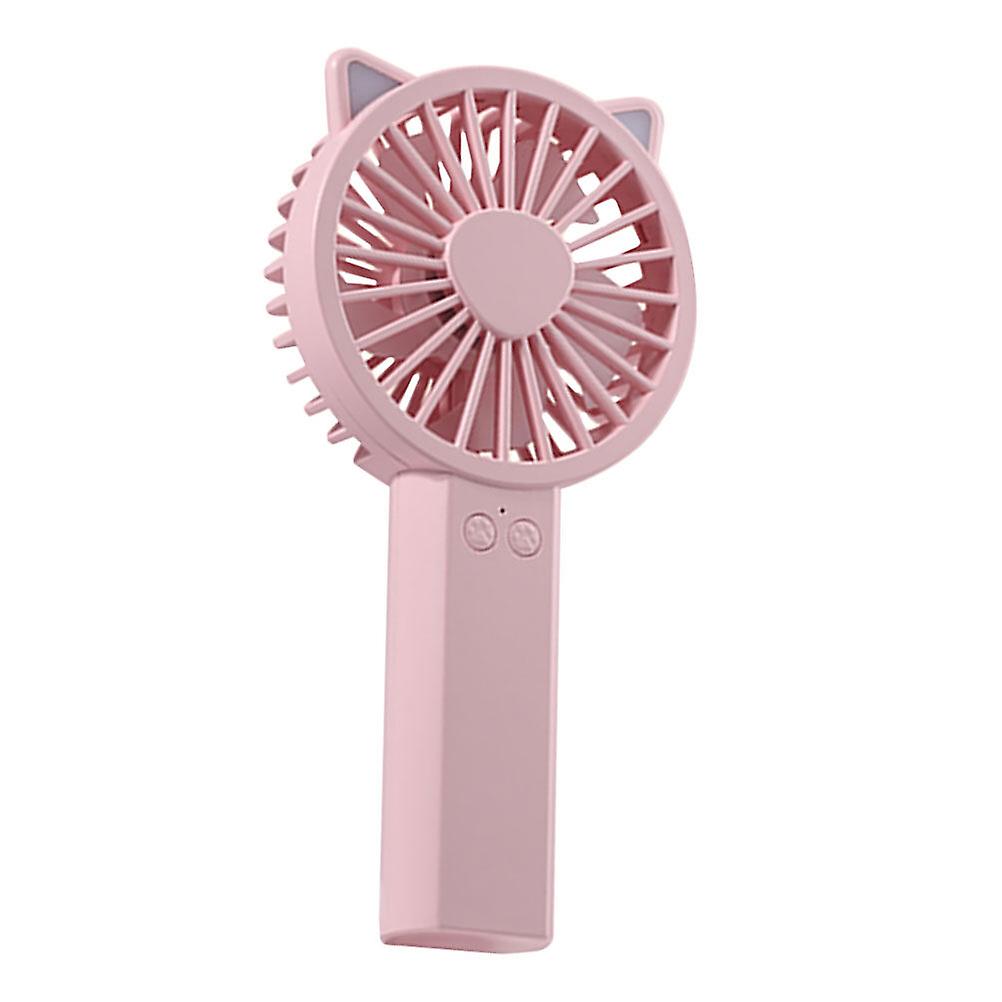 1 Set Mini Electric Fan Portable Small Electric Fan Handheld Fan Plastic Electric Fan For Outdoor