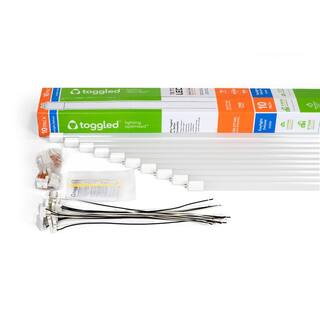 toggled 16-Watt 48 in. Universal Voltage Linear LED Tube Light Bulb 6500k (10-Pack) E416-65310-10