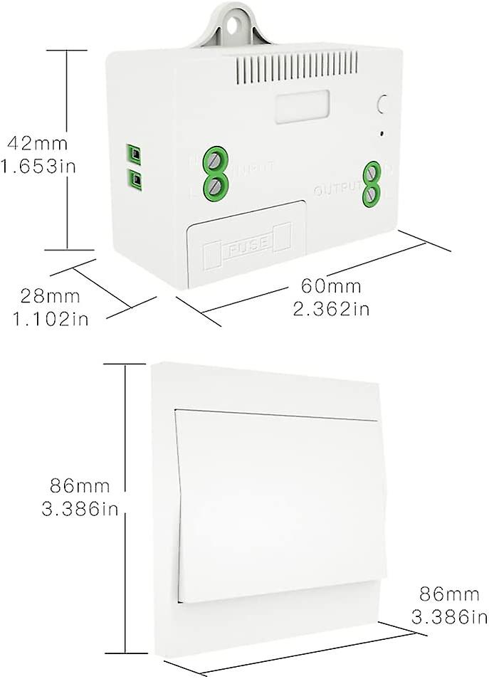 110-220v Wireless Light Switch And Receiver Kit Self-powered