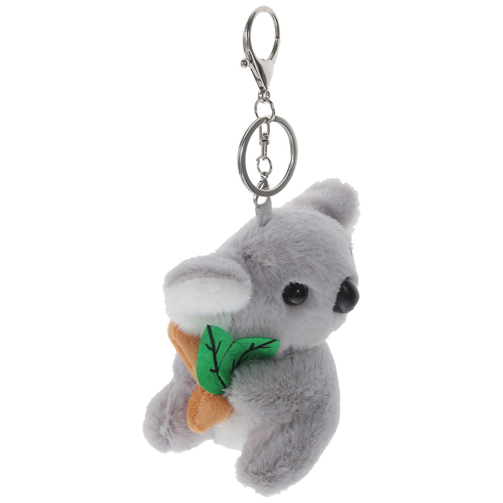 Plush Key Chain Wear-resistant Stuffed Koala Decorative Bag Pendants Keys Supply