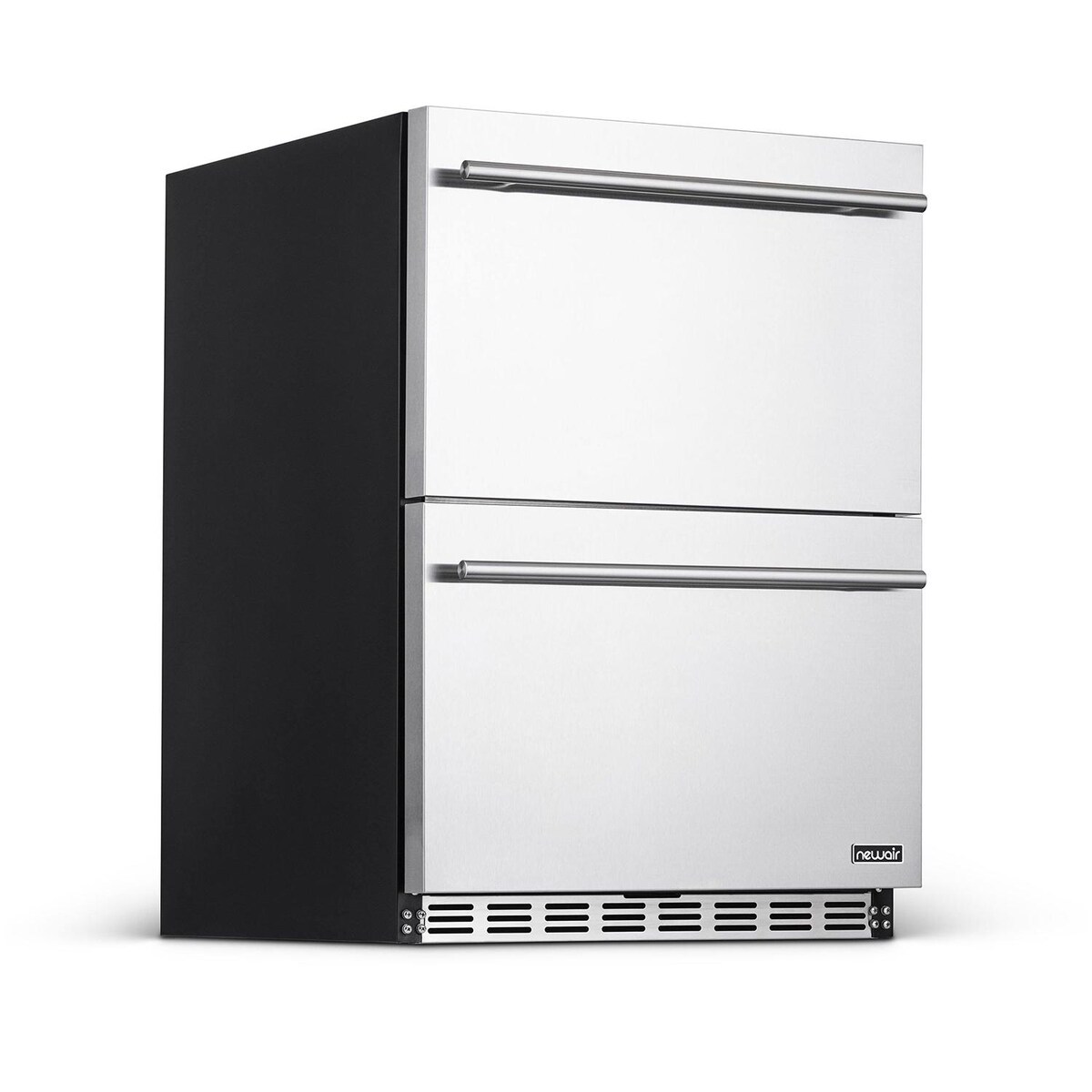 NewAir 24-Inch 4.1 Cu. Ft. Built-in 20 Bottle and 80 Can Dual Drawer Wine and Beverage Fridge