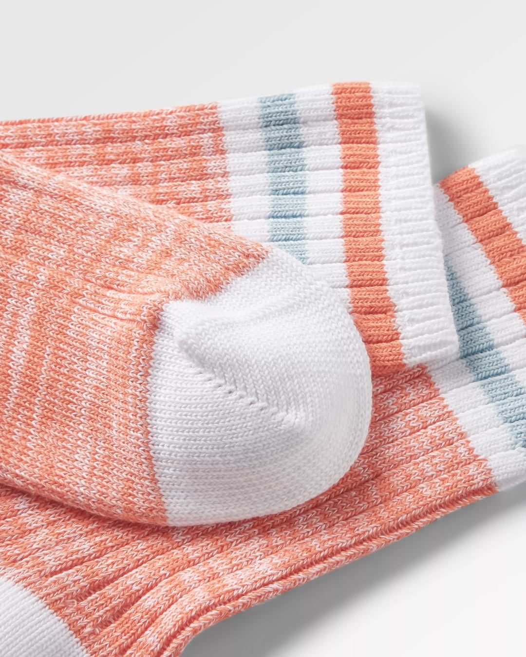 Organic Mid-weight Rib Socks - Apricot