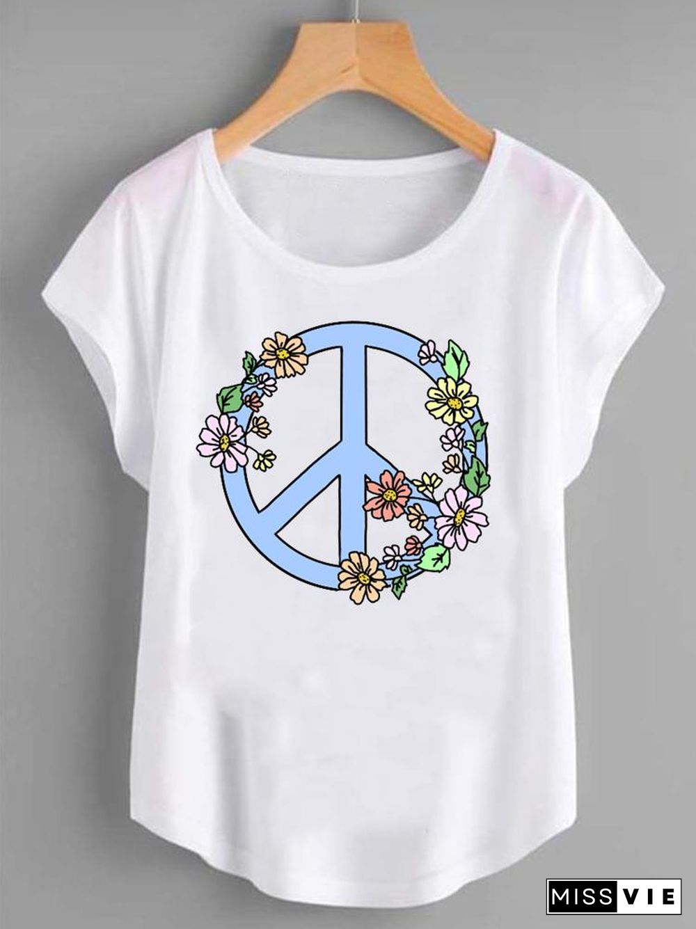 90S Love Heart Trend Graphic T Top Women Print Summer T-Shirts Clothing Fashion Shirt Female Short Sleeve Cartoon Tee T-Shirt