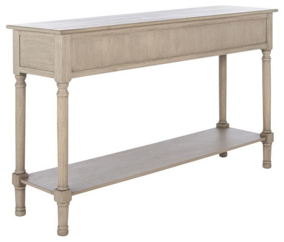 Gracyn 3 Drawer Console  Greige   French Country   Console Tables   by Rustic Home Furniture Deco  Houzz