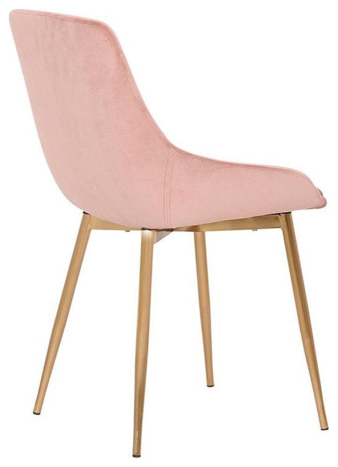 Heidi Velvet Dining Accent Chair   Dining Chairs   by Homesquare  Houzz