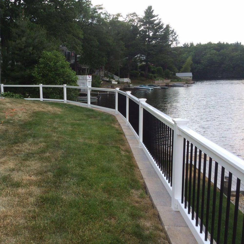 Weatherables Bellaire 3 ft. H x 8 ft. W White Vinyl Railing Kit WWR-THDBA36-S8