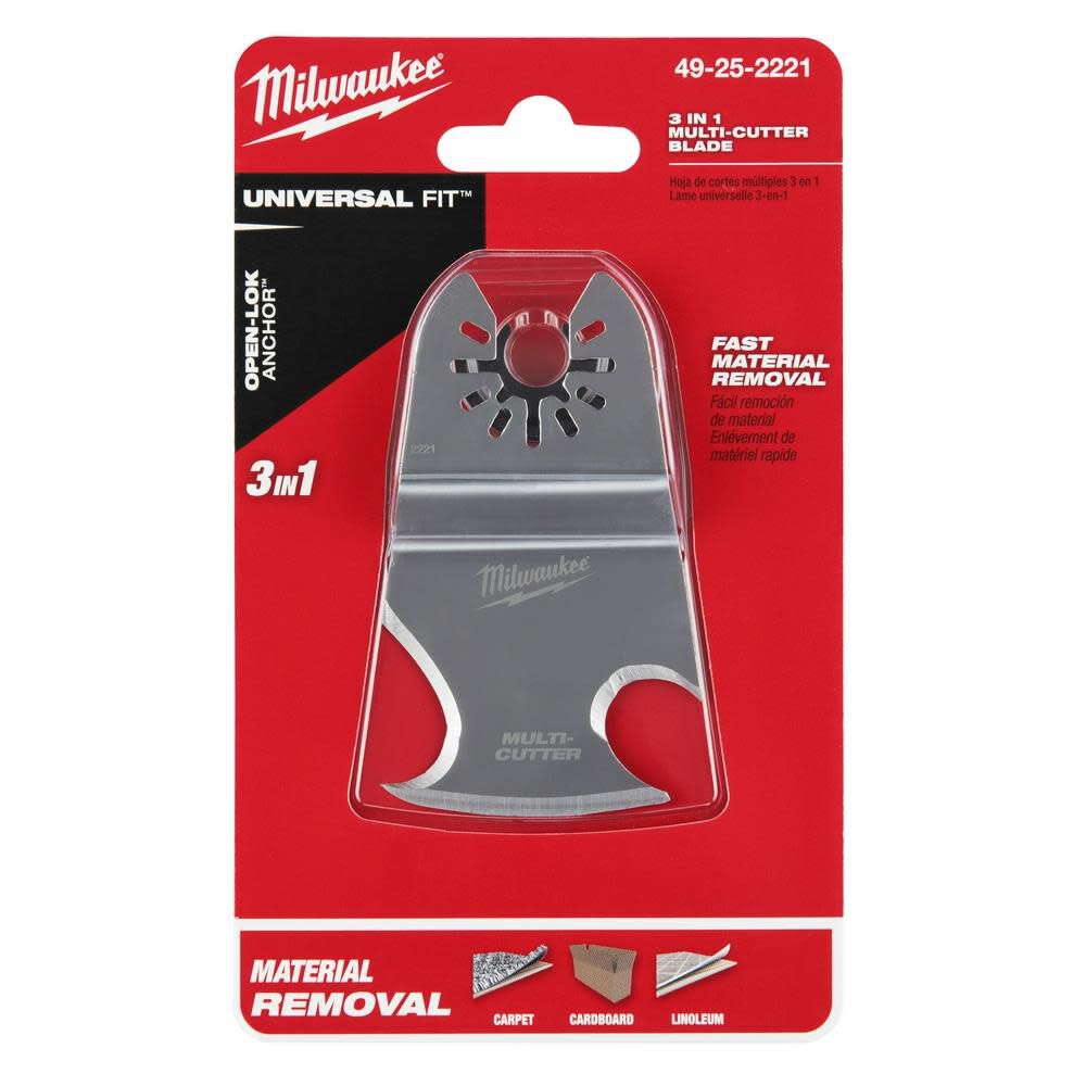 Milwaukee OPEN-LOK 3-IN-1 MULTI-CUTTER SCRAPER BLADE 1PK 49-25-2221 from Milwaukee