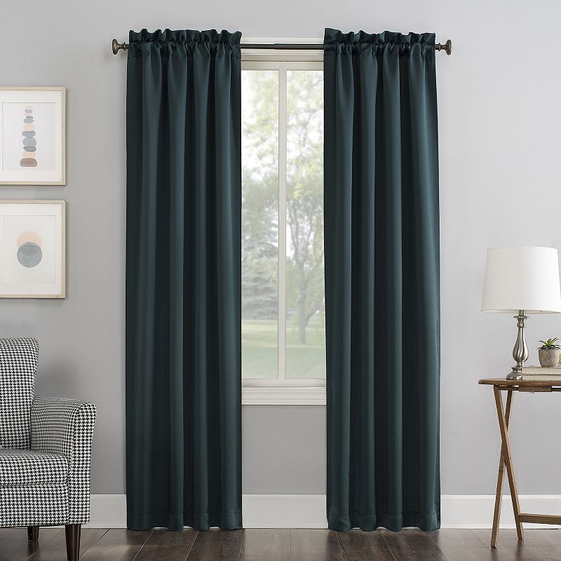 Sun Zero 1-Panel Ludlow Blackout Rod Pocket Window Curtain