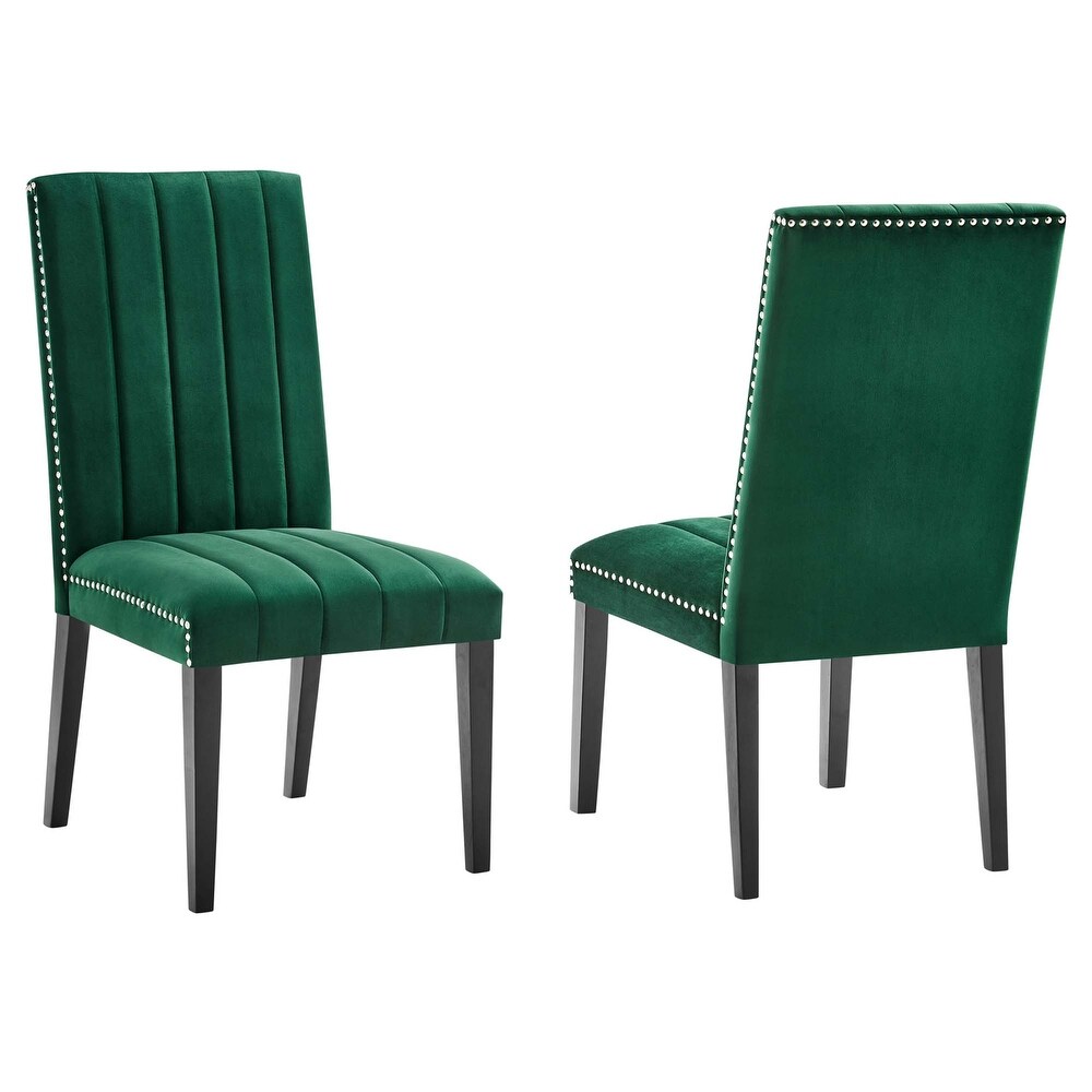 Catalyst Performance Velvet Dining Side Chairs   Set of 2