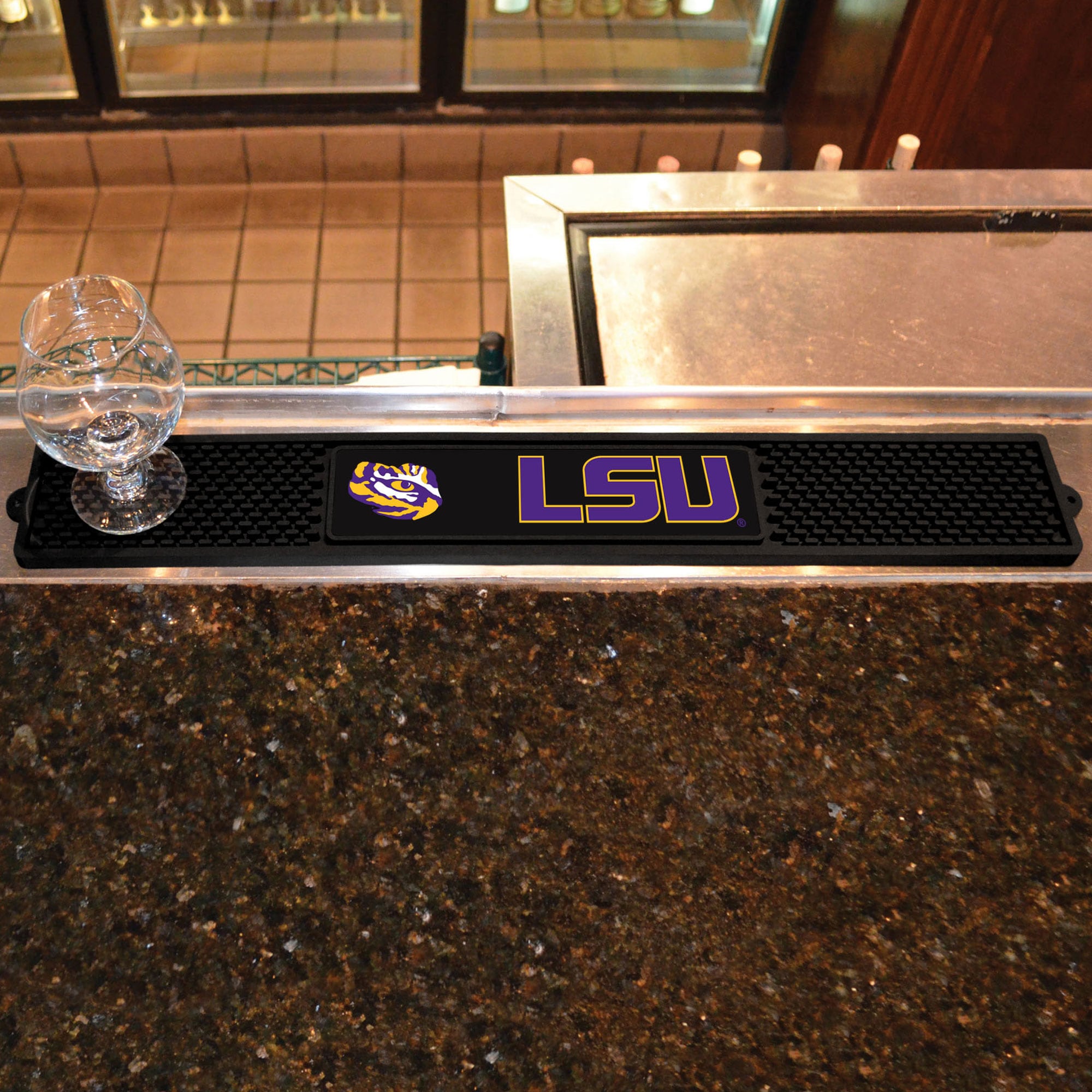 LSU Drink Mat 3.25