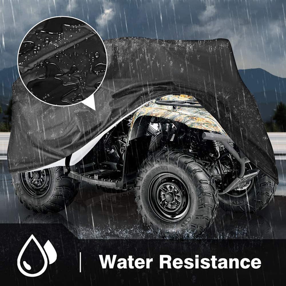 Meterk Beach Vehicle Waterproof Cover Folding ATV Cover Dustproof All Terrain Vehicle Cover Moisture Resistant Durable Oxford ATV Protection Case