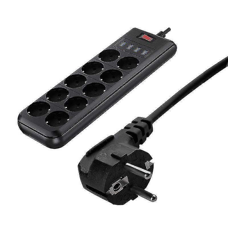 Power Strip Power Strip 10 Outlets Wi 4 Usb Ports Power Strip Surge Protector Multi Outlet Jskee