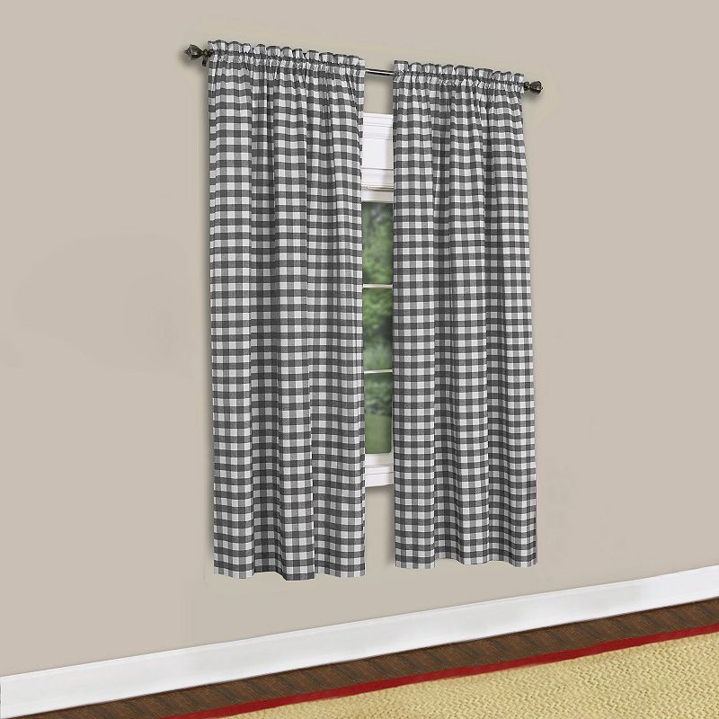 Sweet Home Collection Buffalo Check 1-panel Window Curtain