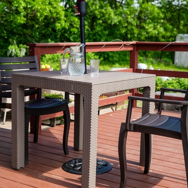 Square Polypropylene Outdoor Dining Table