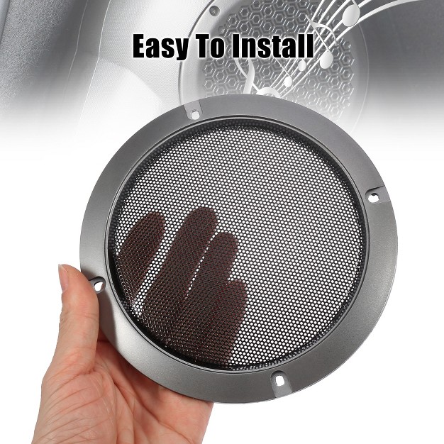 Unique Bargains Car Audio Speaker Cover Mesh Subwoofer Grill Guard Glossy