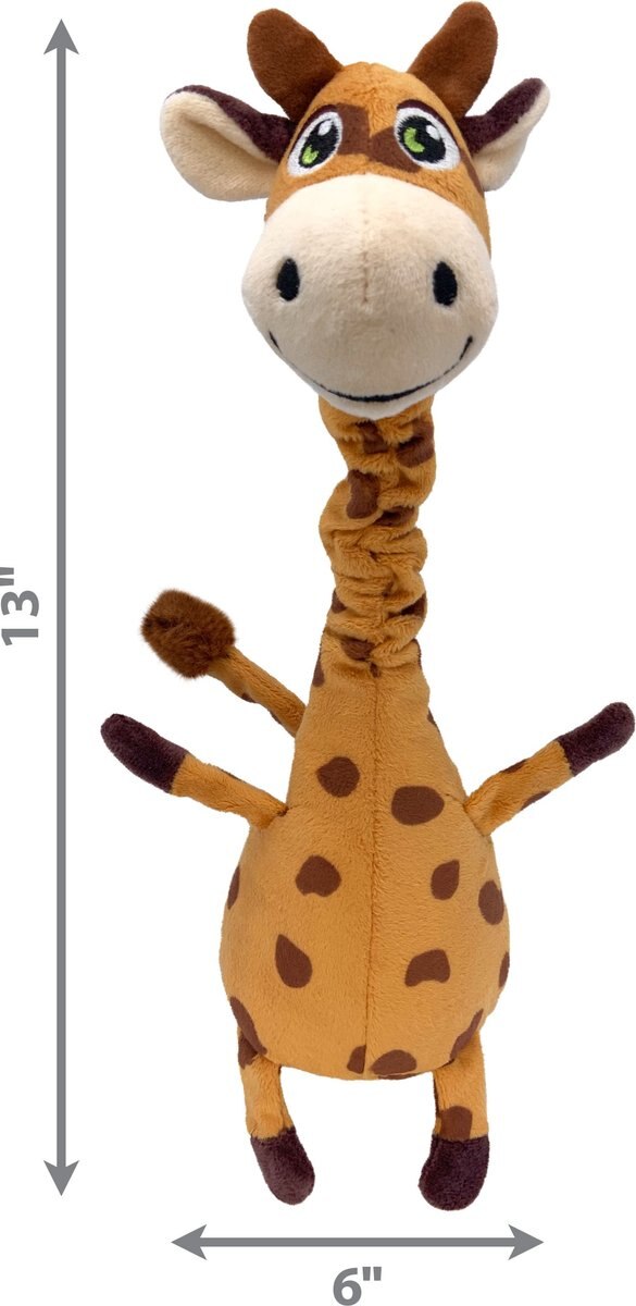 KONG Shakers Bobz Giraffe Dog Toy， Brown， Medium