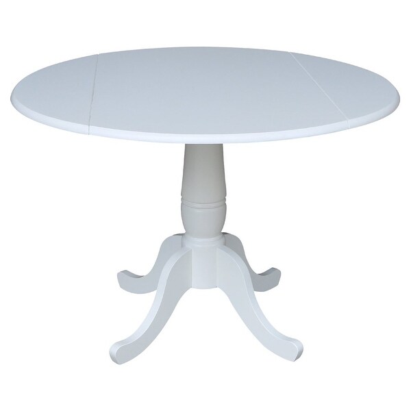 42 in. Round Dual Drop Leaf Dining Table