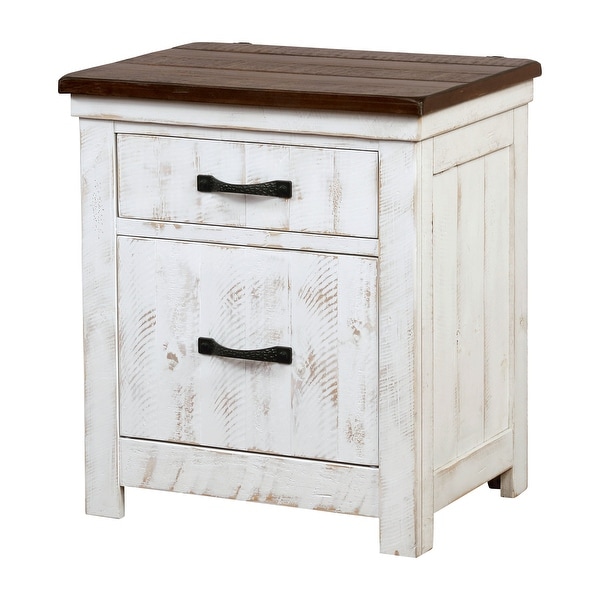 Furniture of America Ynez White 3-piece Bedroom Set with 2 Nightstands - - 31857812