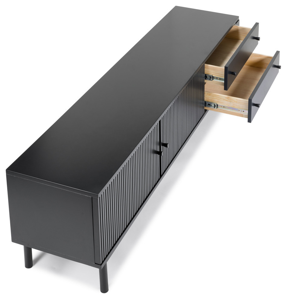 Soho Low TV Stand   Midcentury   Entertainment Centers And Tv Stands   by LIEVO  Houzz