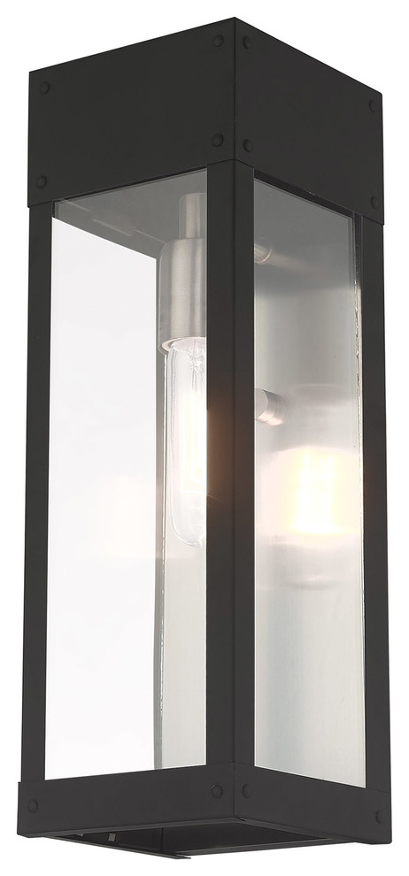 Contemporary Outdoor Wall Lantern   Transitional   Outdoor Wall Lights And Sconces   by Livex Lighting Inc.  Houzz