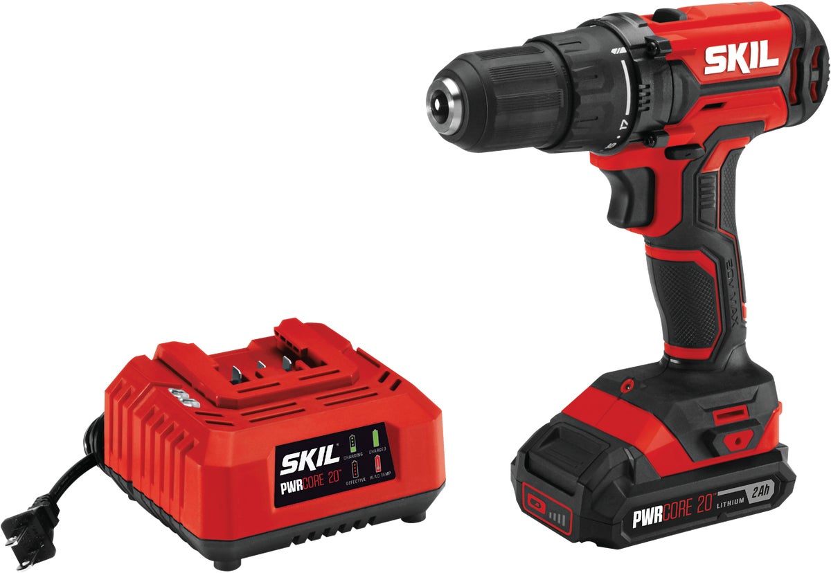 SKIL 20V PWRCore Lithium-Ion Cordless Drill Driver Kit