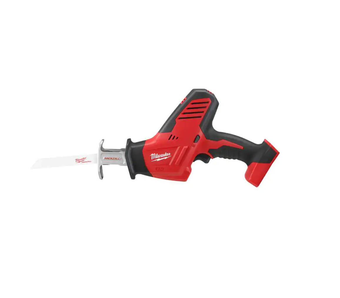 Milwaukee 2625-20-48-00-5201 M18 18-Volt Lithium-Ion Cordless Hackzall Reciprocating Saw with Carbide Teeth Metal Cutting SAWZALL Saw Blade