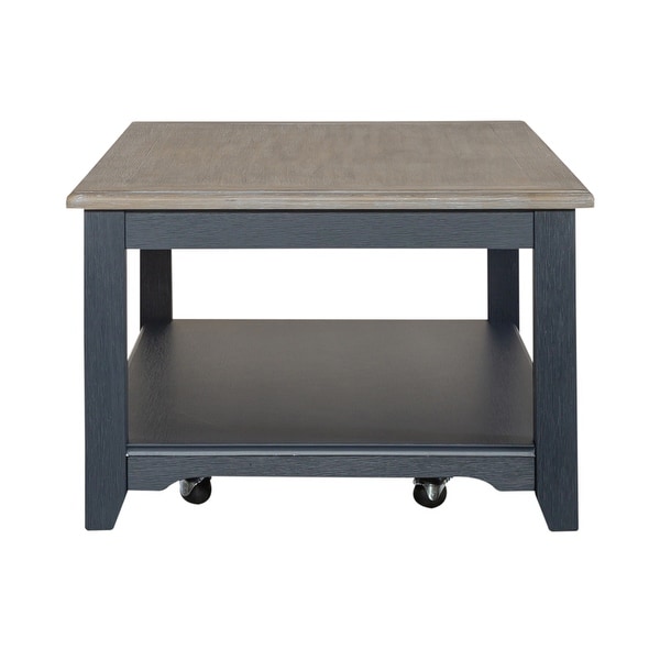 Summerville Soft White Wash Wire Brushed Gray 3 Piece Set (1-Cocktail 2-End Tables)