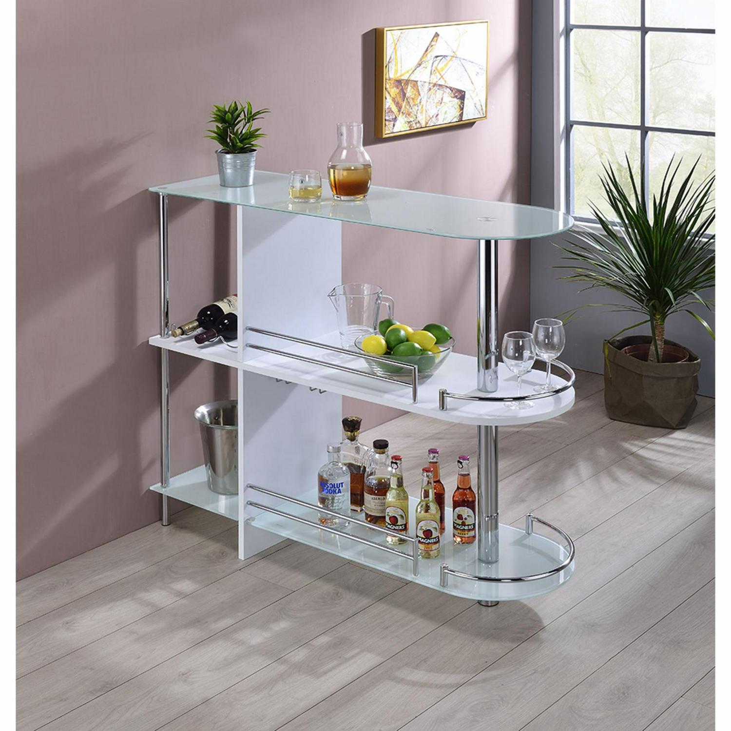 KampB Furniture SC6095 Home Bar White  Crowdfused