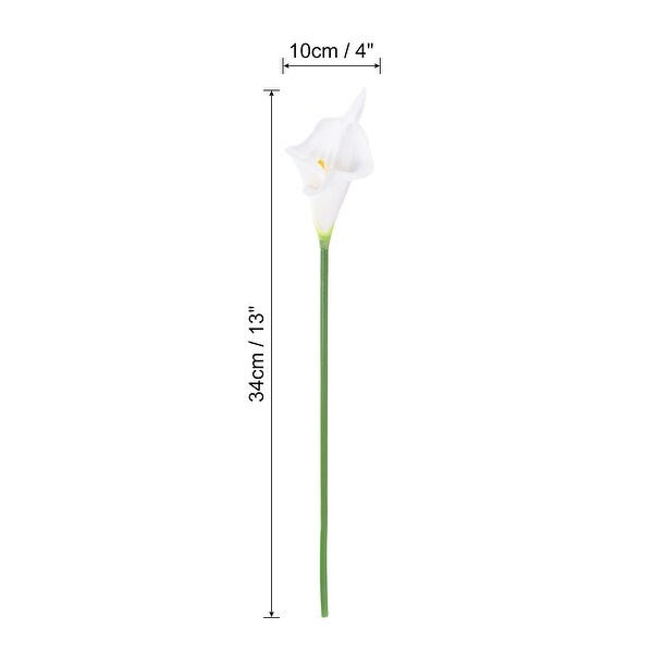 10Pcs 13 Artificial Calla Lily Flowers Permanent Floral Bouquet Decor