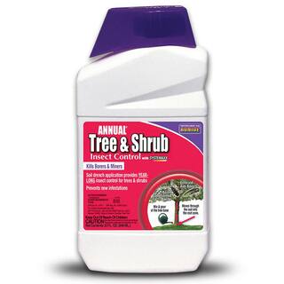 Bonide Annual Tree and Shrub Insect Control with Systemaxx 32 oz. Concentrate Year Long Protection and Bug Killer 609